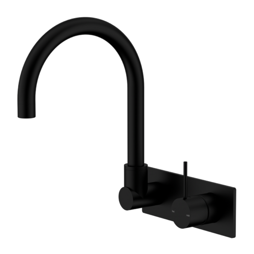 Nero Mecca Wall Basin/bath Mixer Swivel Spout Handle Up