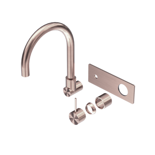 Nero Mecca Wall Basin/bath Mixer Swivel Spout Handle Up Trim Kits Only