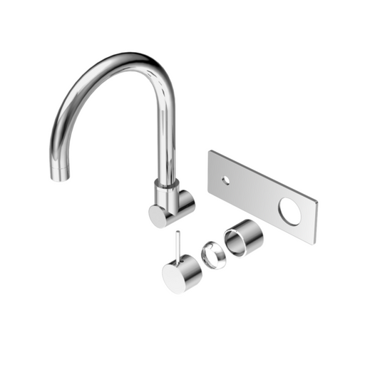 Nero Mecca Wall Basin/bath Mixer Swivel Spout Handle Up Trim Kits Only