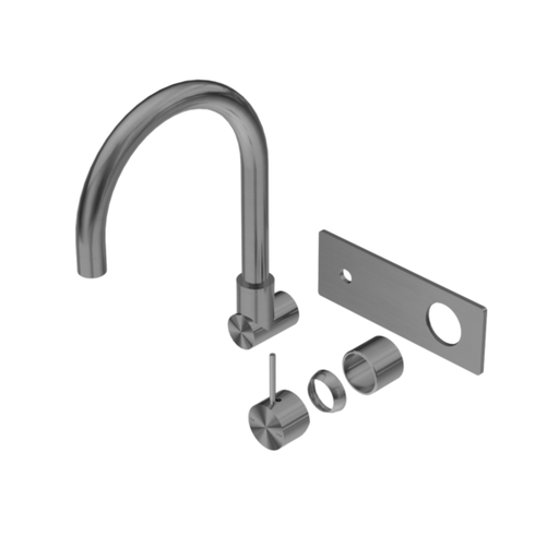 Nero Mecca Wall Basin/bath Mixer Swivel Spout Handle Up Trim Kits Only