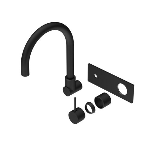 Nero Mecca Wall Basin/bath Mixer Swivel Spout Handle Up Trim Kits Only