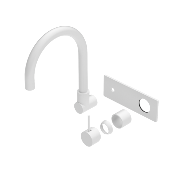 Nero Mecca Wall Basin/bath Mixer Swivel Spout Handle Up Trim Kits Only