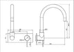 Nero Mecca Wall Basin/bath Mixer Swivel Spout Trim Kits Only