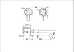 Nero Mecca Wall Basin/bath Mixer Swivel Spout Trim Kits Only