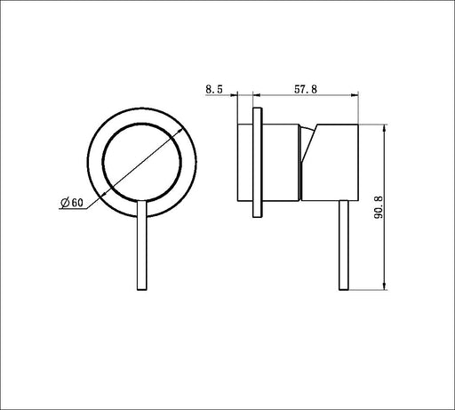 Nero Mecca Shower Mixer Plate Trim Kits