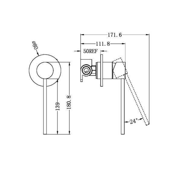 Nero Mecca Care Shower Mixer