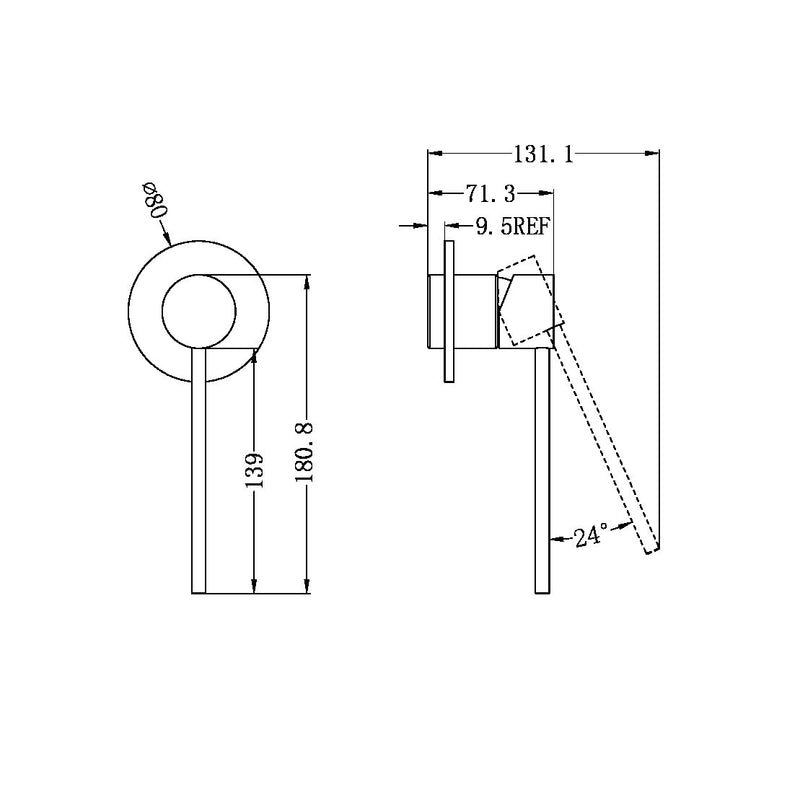 Nero Mecca Care Shower Mixer Trim Kits
