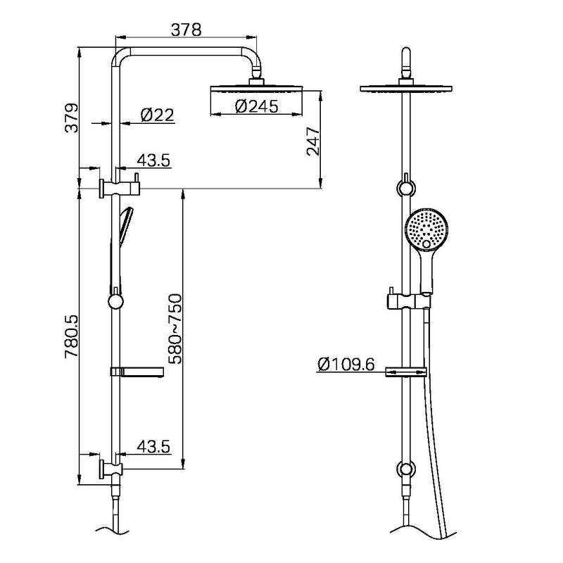 Nero Builder Project Twin Shower