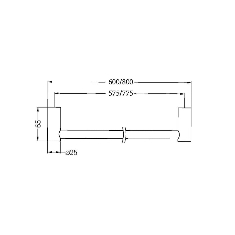 Nero Mecca Single Towel Rail