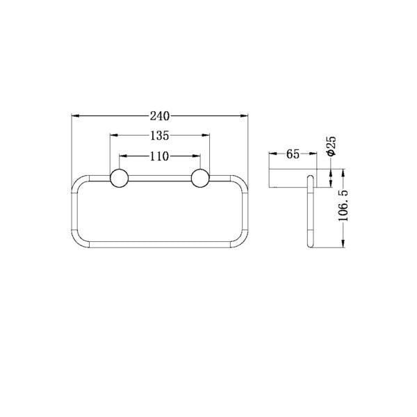 Nero Mecca Towel Ring