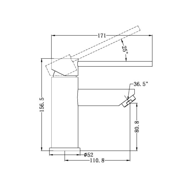 Nero Dolce Care Basin Mixer