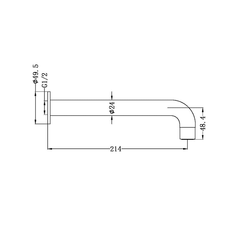 Nero Dolce Basin/Bath Spout