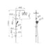 Nero Round Twin Shower With Air Shower II