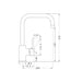 Nero Dolce Kitchen Mixer Square Shape