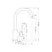 Nero Dolce Kitchen Mixer Gooseneck