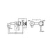 Nero Dolce Wall Basin/Bath Mixer Separate Back Plate