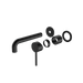Nero Dolce Wall Basin/bath Mixer Separate Back Plate Trim Kits