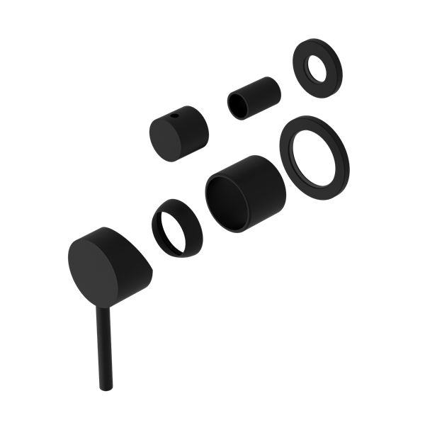 Nero Dolce Shower Mixer with Divertor Separate Back Plate Trim Kits