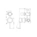 Nero Dolce Shower Mixer With Diverter Separate Back Plate
