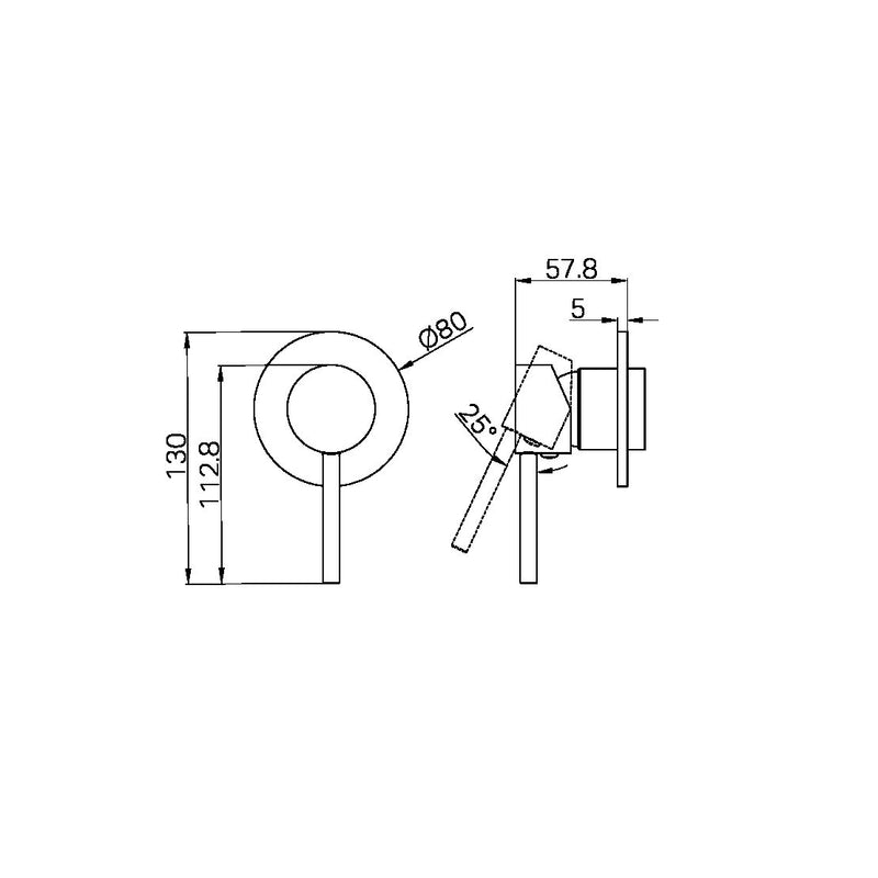 Nero Dolce Shower Mixer Trim Kits