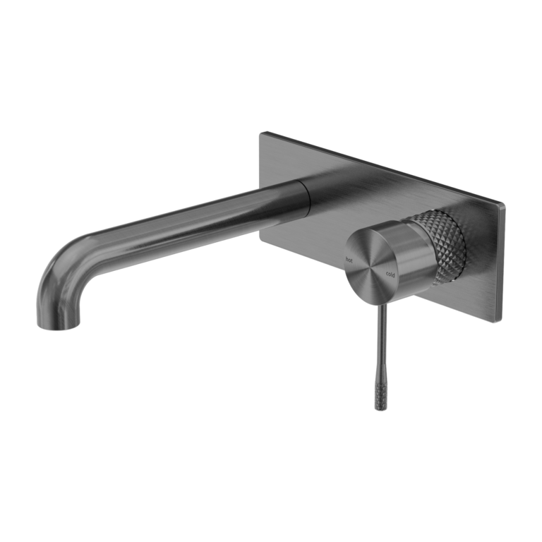 Nero Opal Wall Basin/bath Mixer