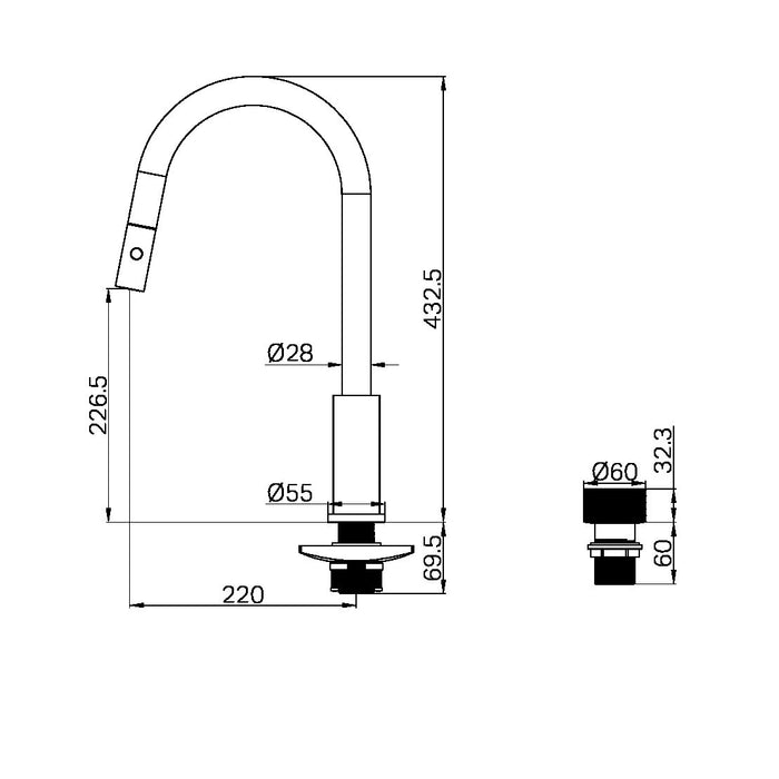 Nero Opal Progressive Pull Out Kitchen Set