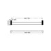 Nero Opal Double Towel Rail