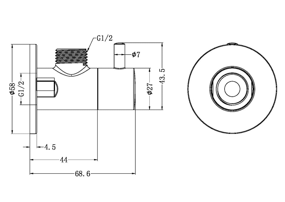 Nero Mini Cistern Stop