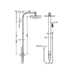 Nero Astra Rain Square Twin Shower Double Hose