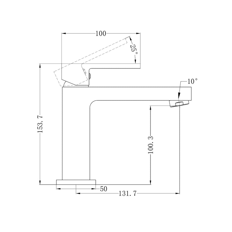 Nero Ecco Basin Mixer