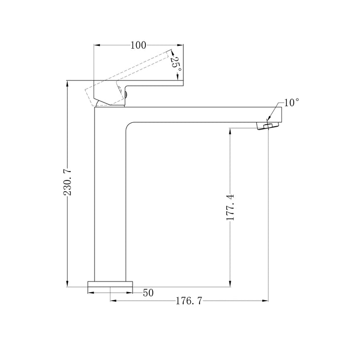 Nero Ecco Tall Basin Mixer