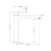 Nero Ecco Tall Basin Mixer