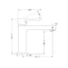 Nero Ecco Basin Mixer