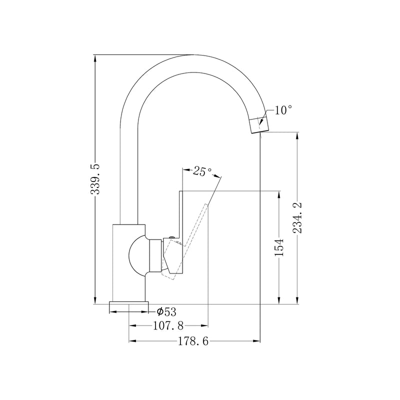 Nero Ecco Kitchen Mixer