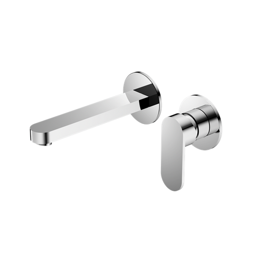 Nero Ecco Wall Basin/bath Mixer Separate Back Plate