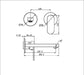 Nero Ecco Wall Basin/bath Mixer Separate Back Plate