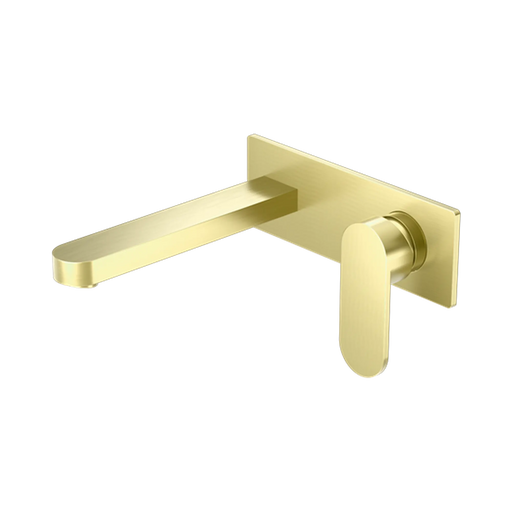 Nero Ecco Wall Basin/Bath Mixer