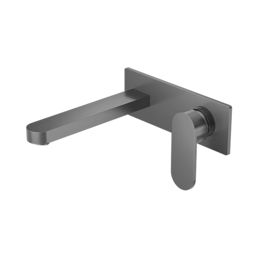 Nero Ecco Wall Basin/Bath Mixer