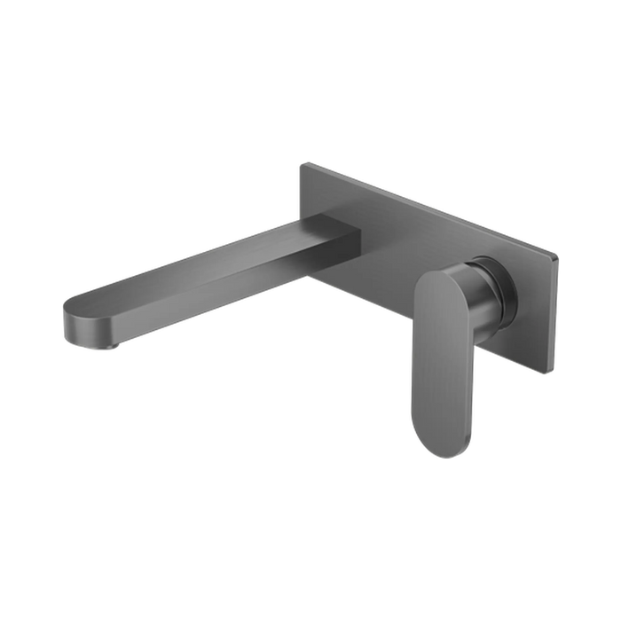 Nero Ecco Wall Basin/Bath Mixer