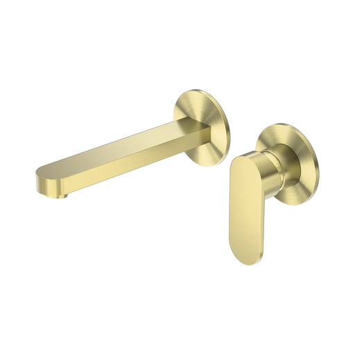 Nero Ecco Wall Basin/Bath Mixer Separate Back Plate