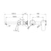 Nero Ecco Wall Basin/Bath Mixer Separate Back Plate