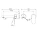 Nero Ecco Wall Basin/Bath Mixer Separate Back Plate Trim Kits