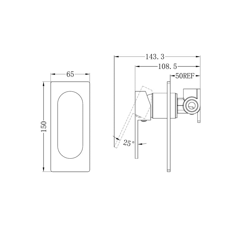 Nero Ecco Shower Mixer