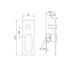 Nero Ecco Shower Mixer With Diverter Trim Kits Only