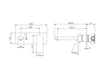 Nero Celia Wall Basin/Bath Mixer