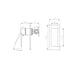 Nero Celia Shower Mixer Rectangular Backplate