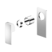 Nero Celia Shower Mixer Rectangular Backplate Trim Kits