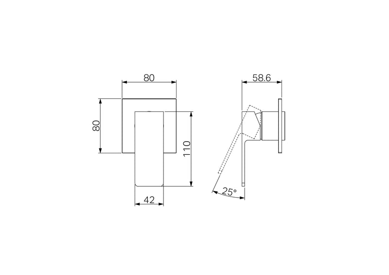 Nero Celia Shower Mixer Trim Kits