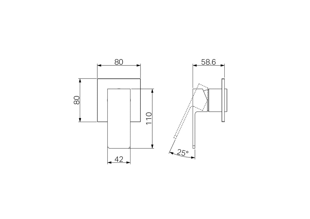 Nero Celia Shower Mixer Trim Kits
