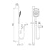 Nero Rain Square 3 Function Shower Rail